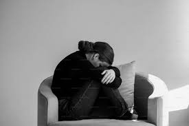 Person experiencing digital burnout and stress