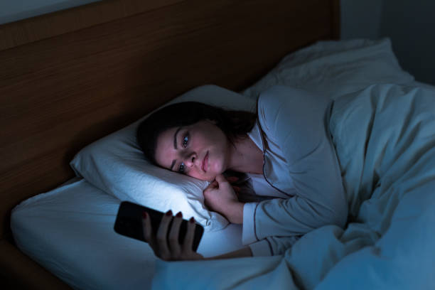 Using Phone in Bed at Night